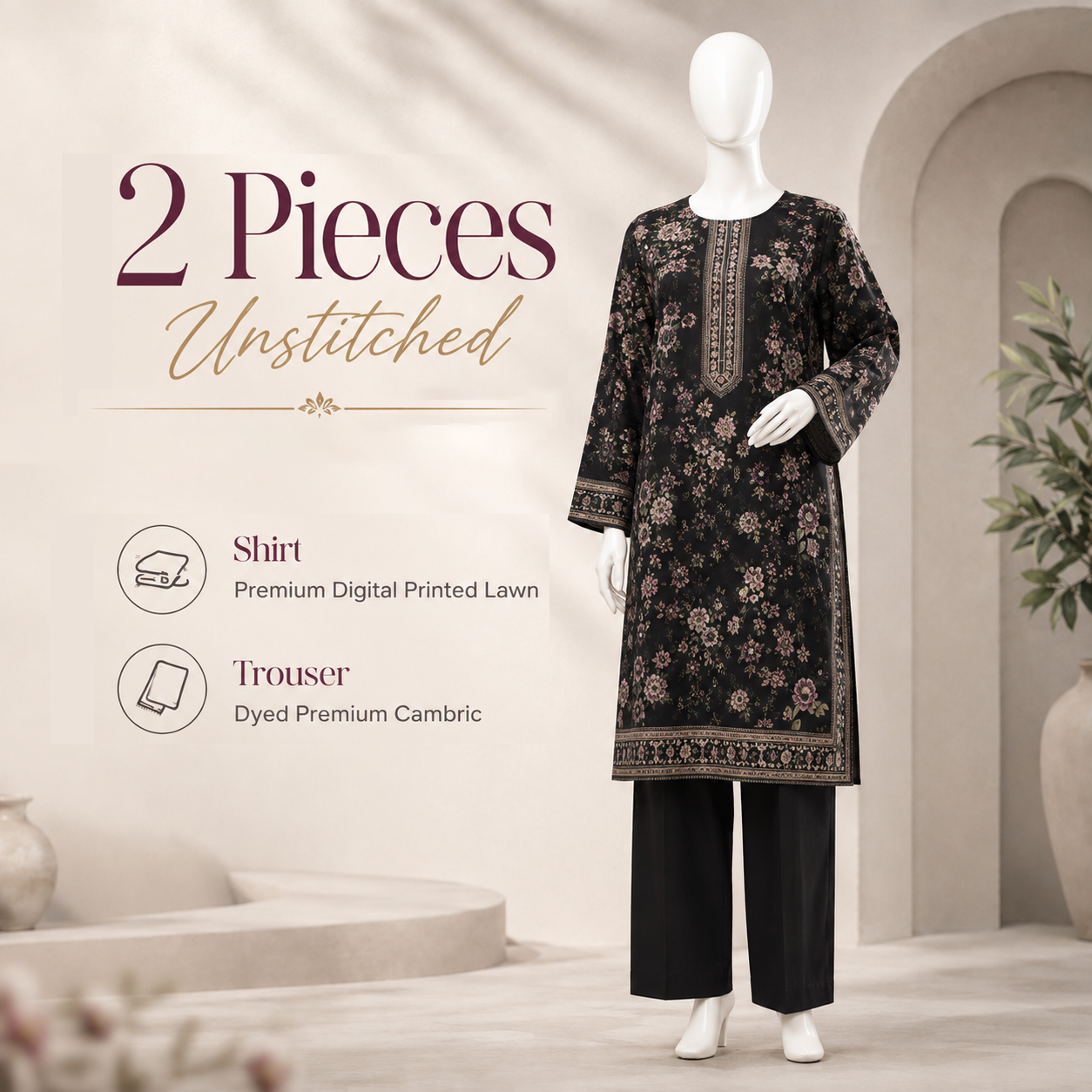 2 Piece Unstitched