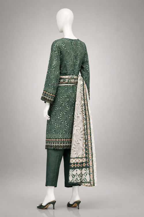 Unstitched 3 Piece Lawn