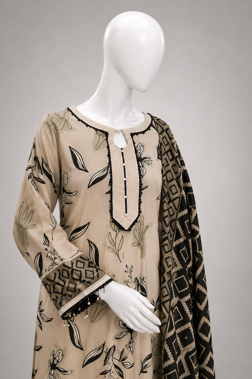 Unstitched 3 Piece Lawn