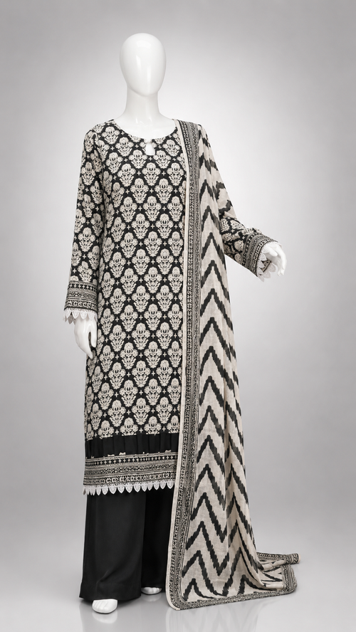 Unstitched 3 Piece Lawn