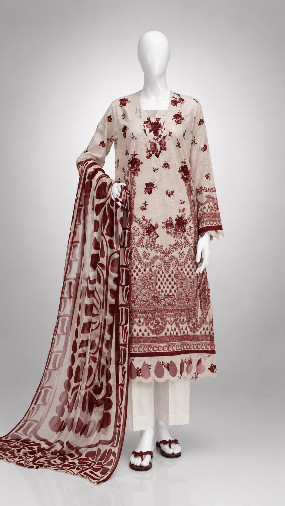 Unstitched 3 Piece Lawn