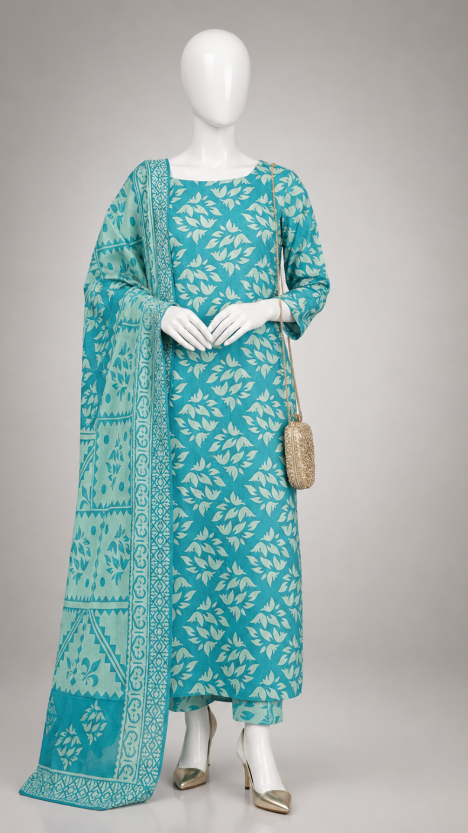 Unstitched 3 Piece Lawn