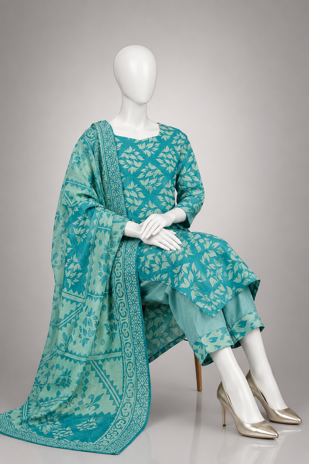 Unstitched 3 Piece Lawn